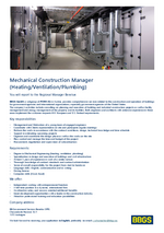 Stellenanzeige Mechanical Construction Manager Ver.2